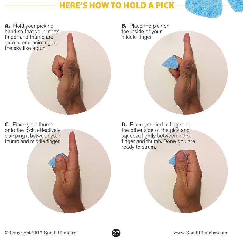 Felt Ukulele Picks - 6 Pack