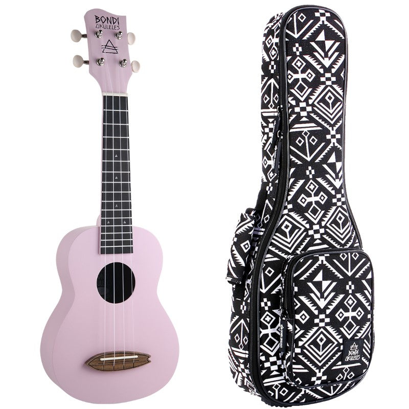 Bondi Surf Soprano Mahogany Ukulele Lit Kit Spirit Purple