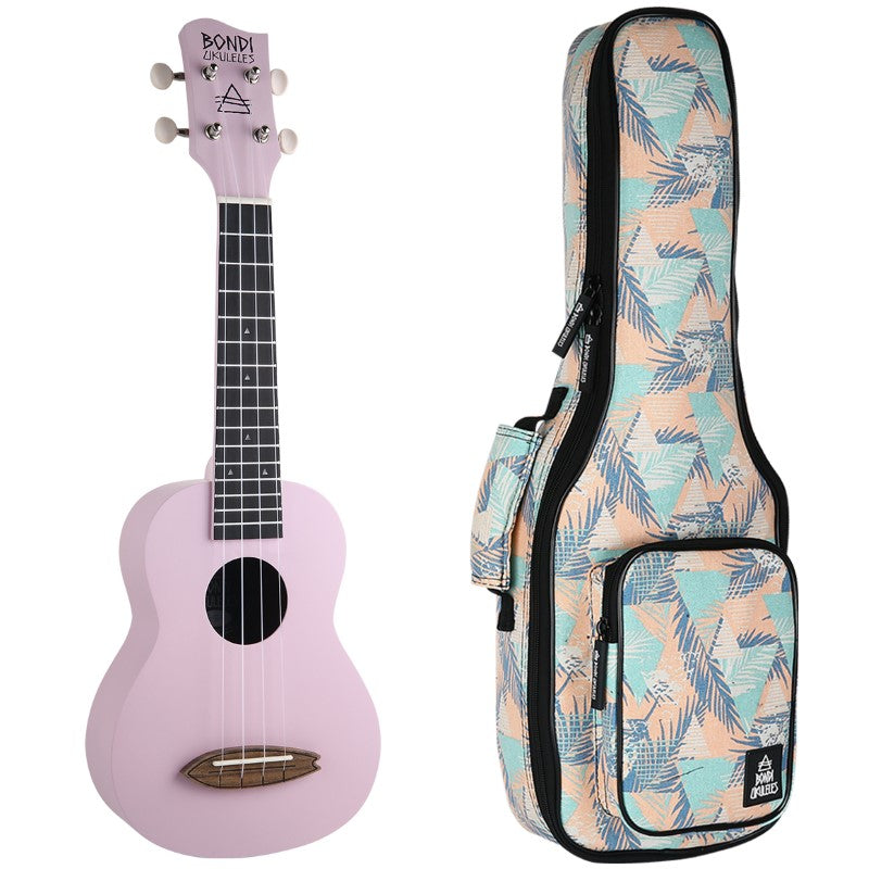 Bondi Surf Soprano Mahogany Ukulele Lit Kit Spirit Purple