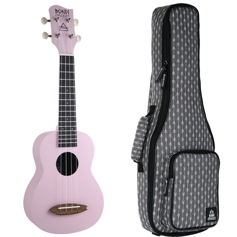 Bondi Surf Soprano Mahogany Ukulele Lit Kit Spirit Purple