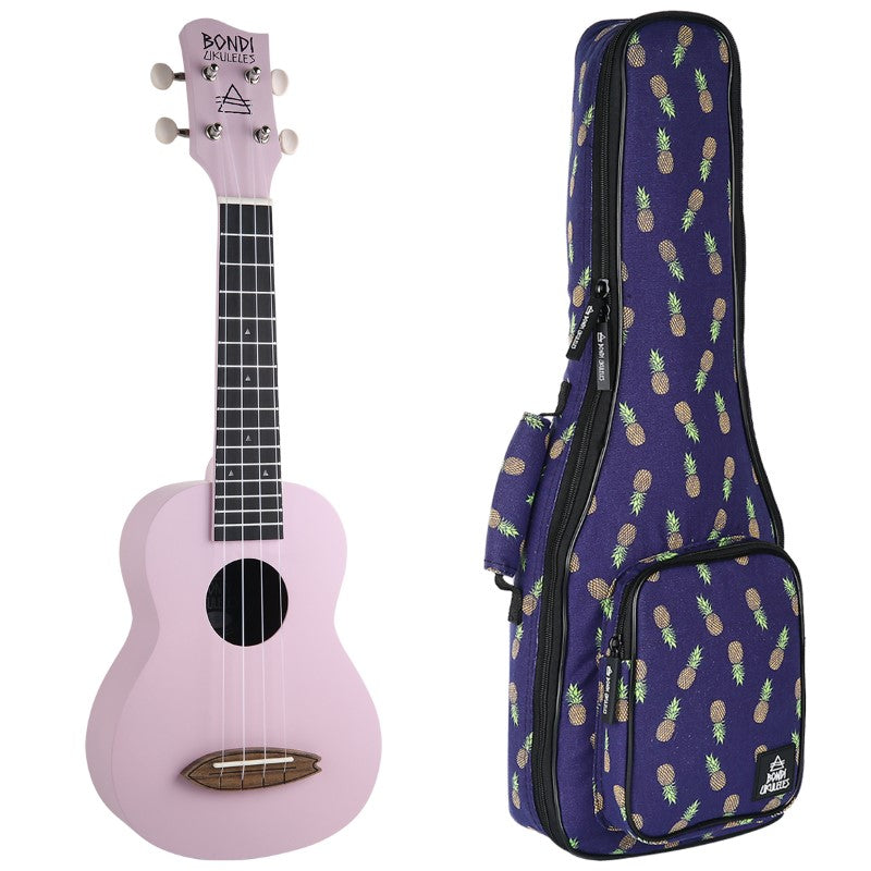 Bondi Surf Soprano Mahogany Ukulele Lit Kit Spirit Purple