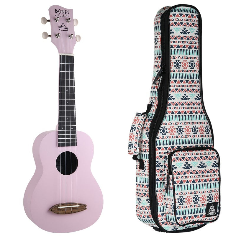 Bondi Surf Soprano Mahogany Ukulele Lit Kit Spirit Purple