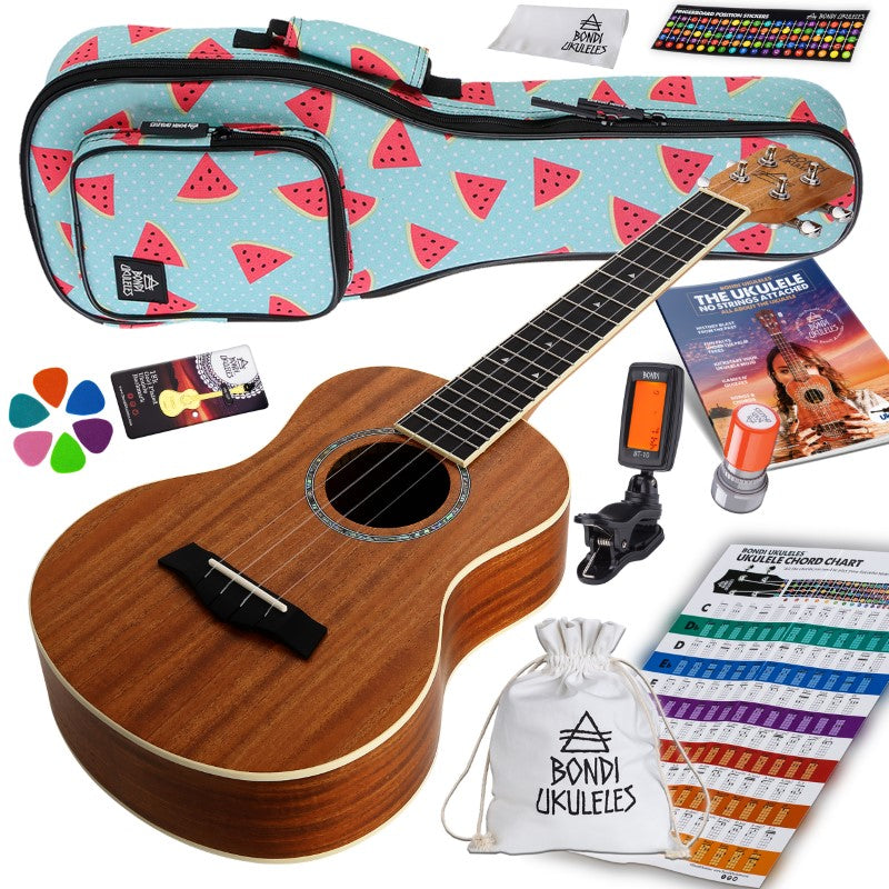 Bondi Starter Kit Arcadia Mahogany Tenor Ukulele Bundle