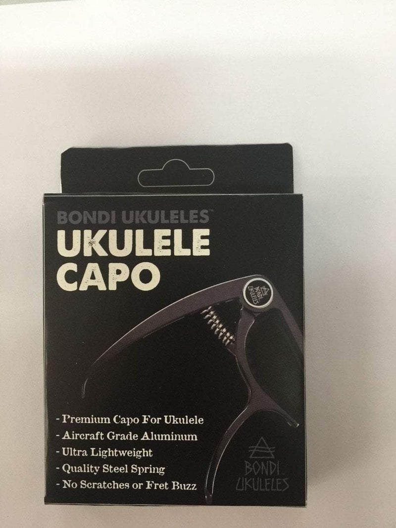 Deluxe Ukulele Capo - Soft Padding & Metal Spring