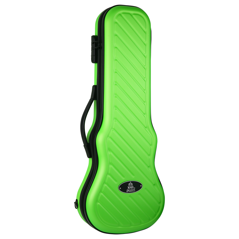 Bondi Shock-Rock Tenor Ukulele Hard Case- Green