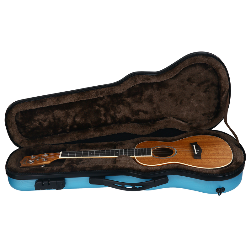 Bondi Shock-Rock Tenor Ukulele Hard Case - Blue