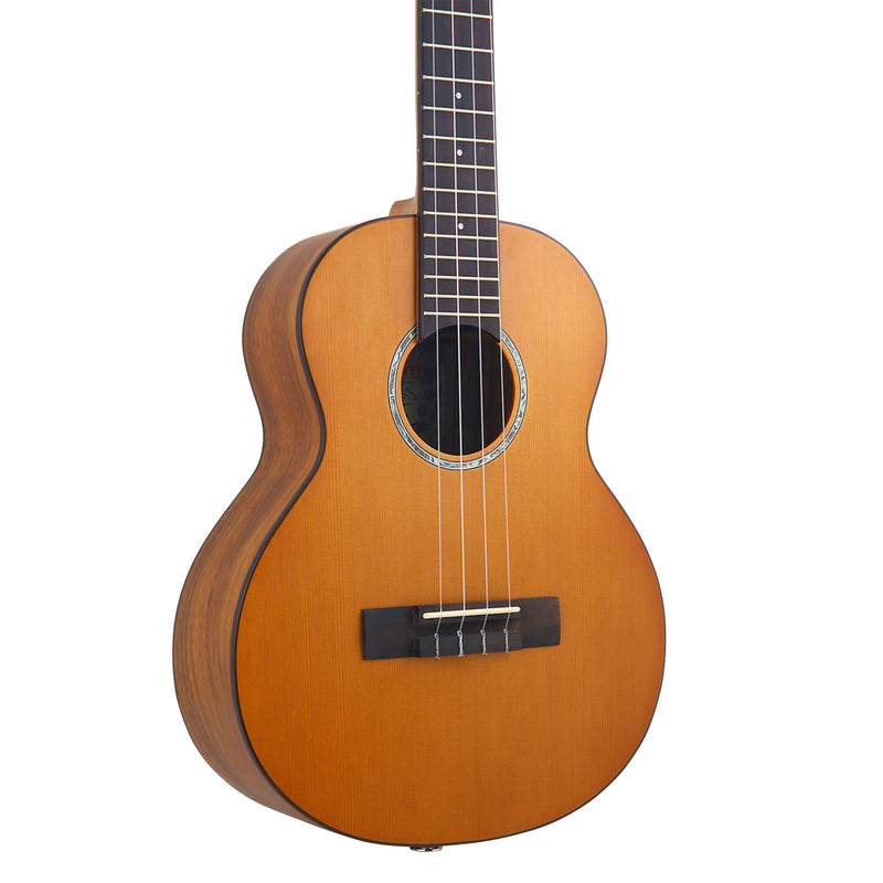 aNueNue Hawaiian Dream Solid Cedar Tenor Electric Ukulele T4E