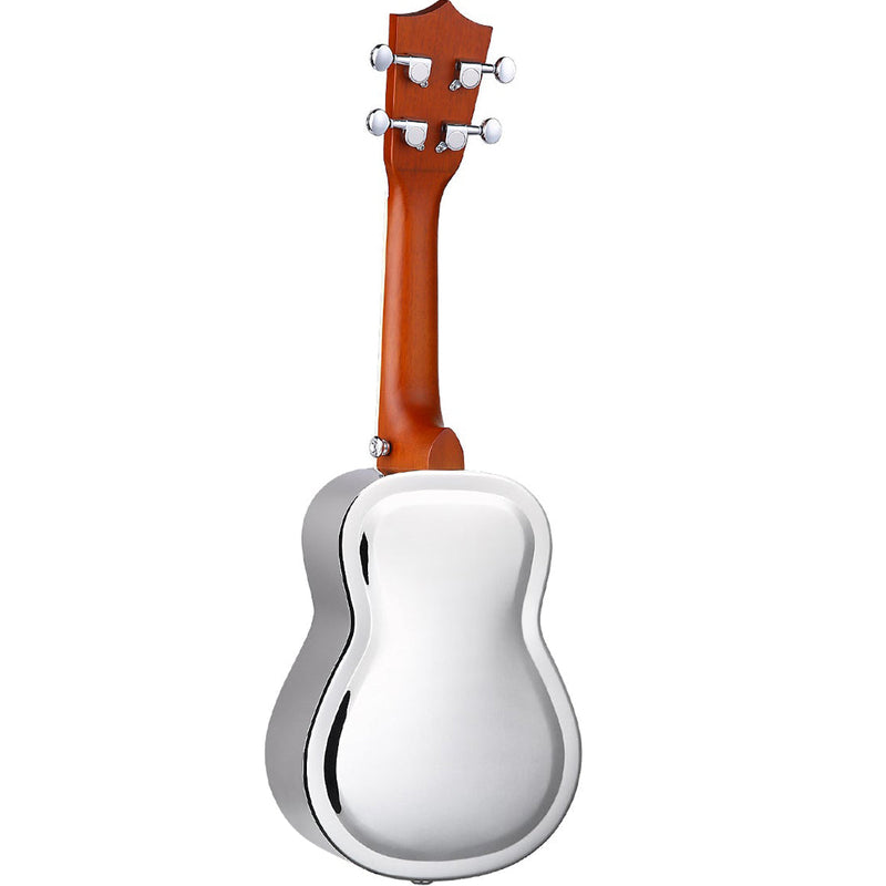 Bondi Bluegrass Silver Resonator Concert Ukulele - Left Handed