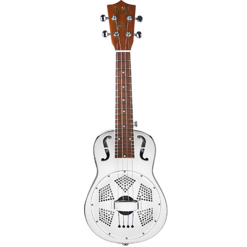 Bondi Bluegrass Silver Resonator Concert Ukulele - Left Handed