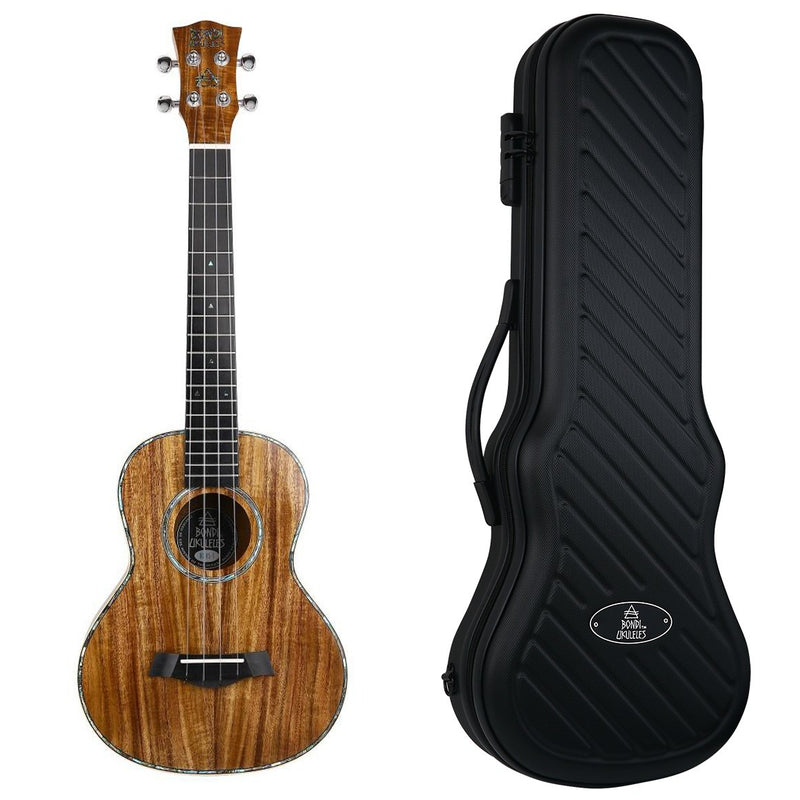 Bondi Ripple Koa Tenor Electric Ukulele Left-Handed