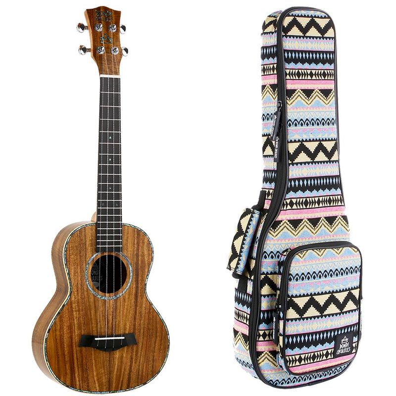 Bondi Ripple Koa Tenor Electric Ukulele Left-Handed