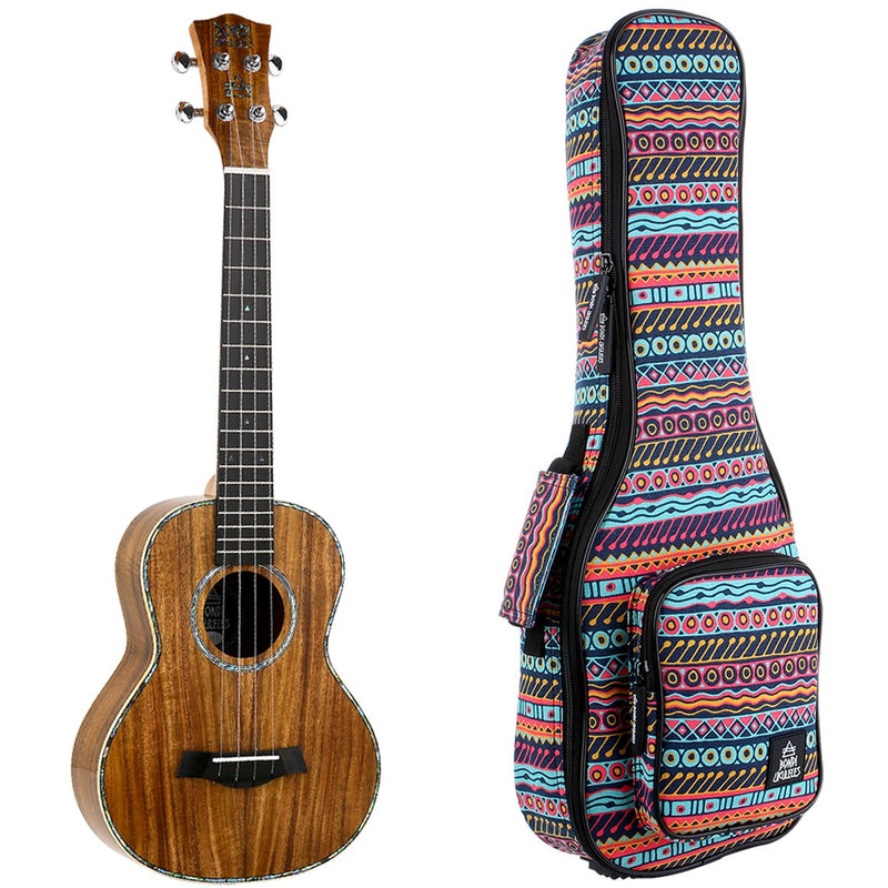 Bondi Ripple Koa Tenor Electric Ukulele Left-Handed