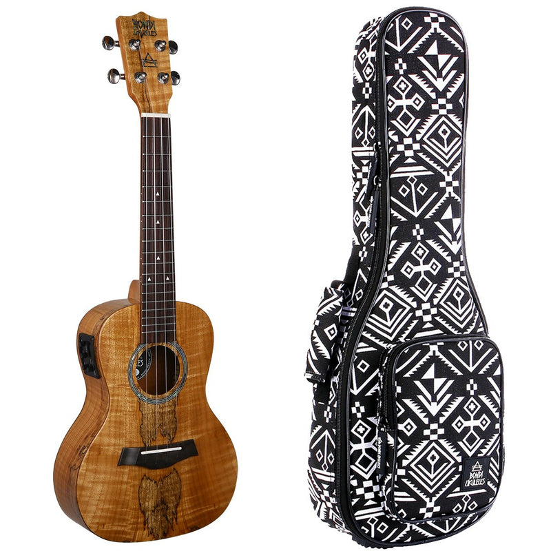 Bondi Spalted Maple Concert Electric Ukulele Left Handed