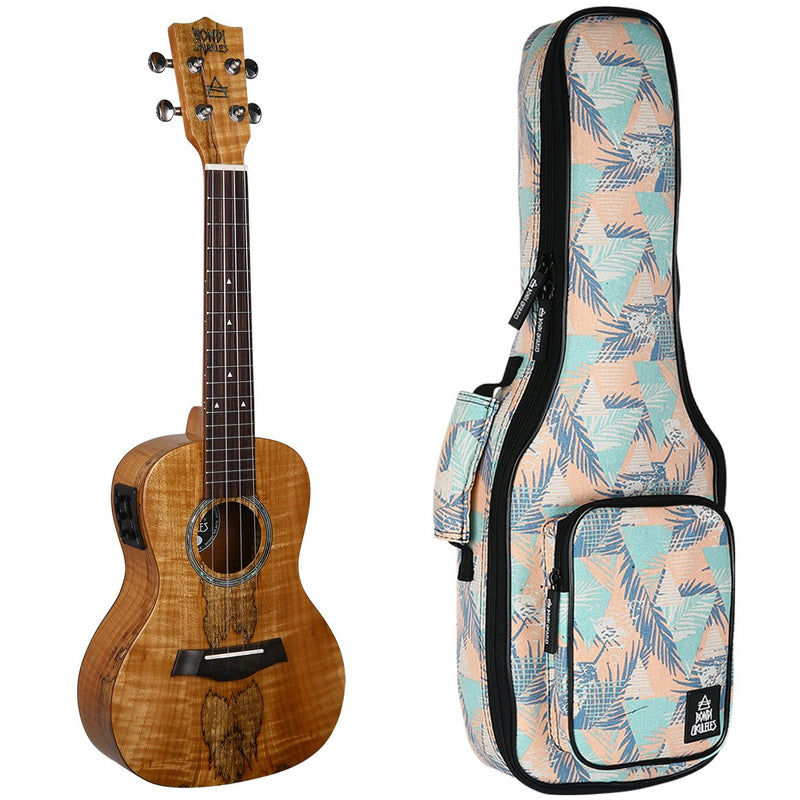 Bondi Spalted Maple Concert Electric Ukulele Left Handed