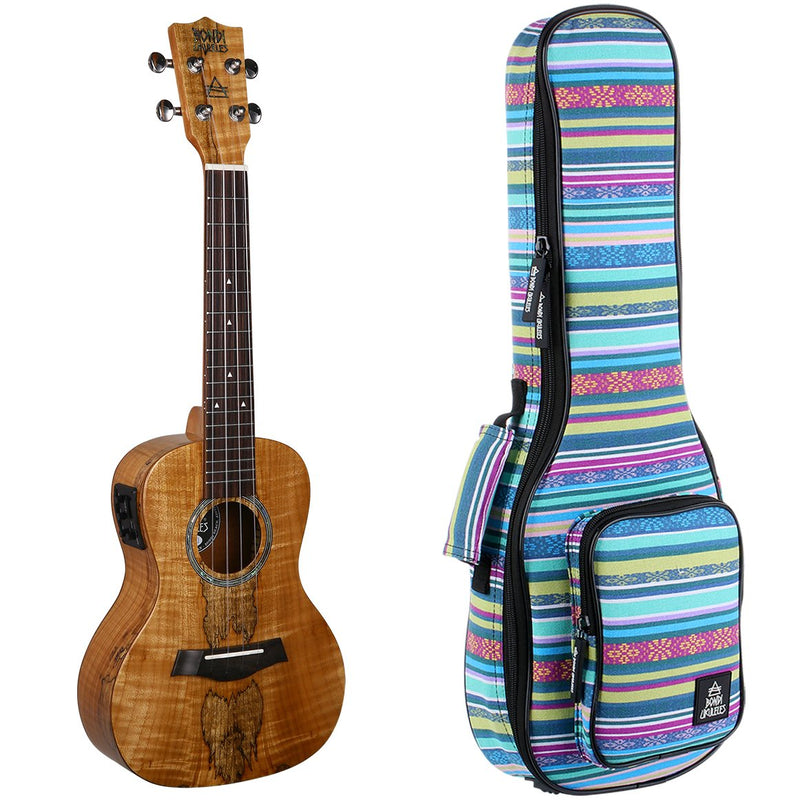 Bondi Spalted Maple Concert Electric Ukulele Left Handed