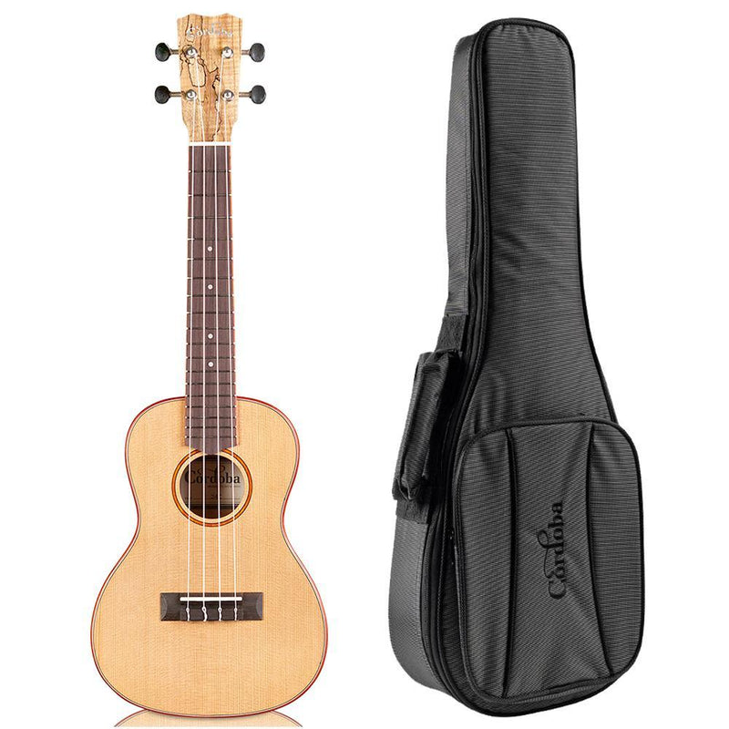 Cordoba 24C Spruce & Spalted Maple Concert Ukulele