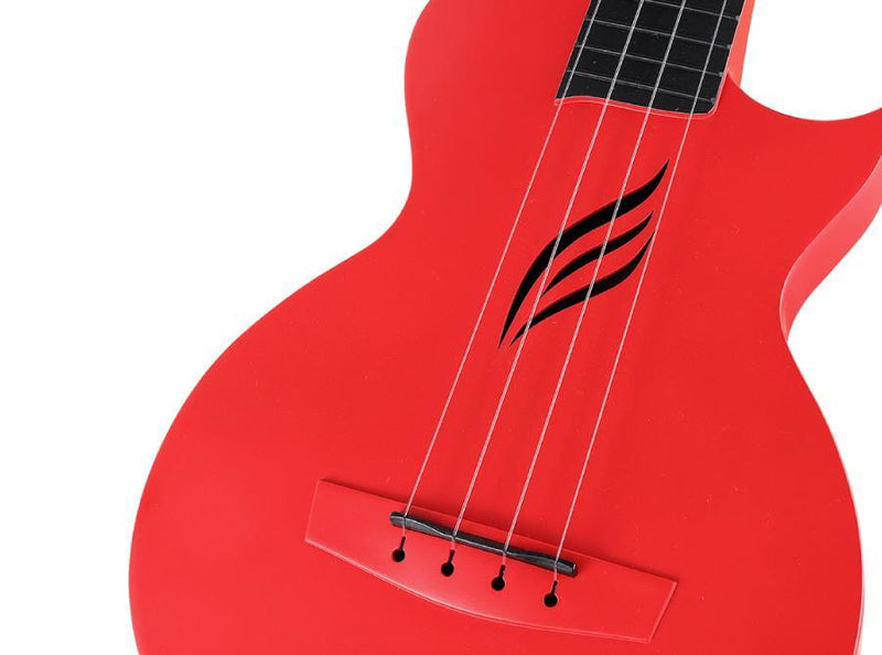 Enya Nova U Carbon Concert Ukulele - Electric - Red