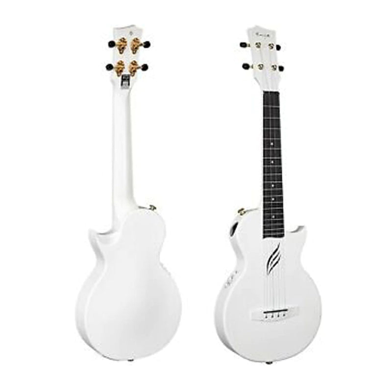 Enya Nova U Carbon Tenor Pro Ukulele - Electric - White