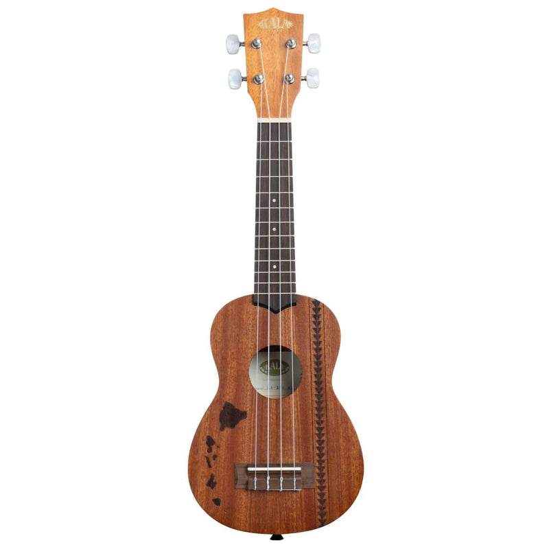 Kala Satin Mahogany Hawaiian Tattoo Soprano Ukulele