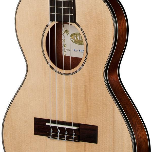 Kala Solid Spruce Travel Tenor Electric Ukulele
