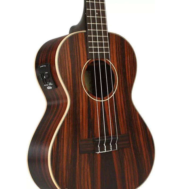 Kala Striped Ebony Tenor Electric Ukulele