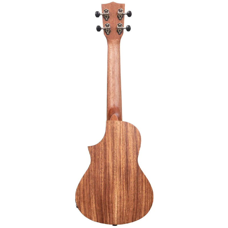 Kala Teak Tri-Top Cutaway Concert Electric Ukulele