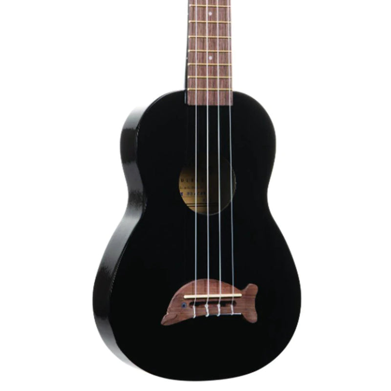 Makala Dolphin Black Sparkle Soprano Ukulele