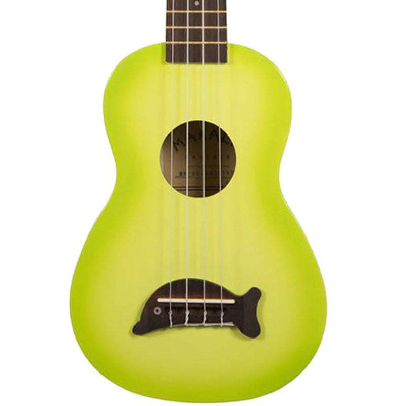 Makala Dolphin Green Burst Soprano Ukulele