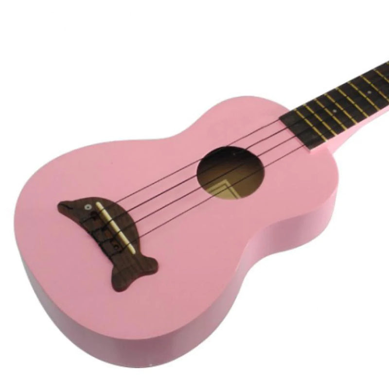 Makala Dolphin Pink Gloss Soprano Ukulele