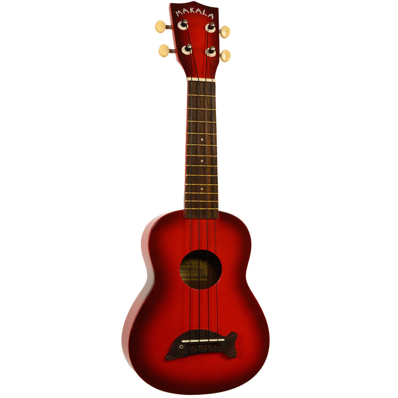 Makala Dolphin Red Burst Soprano Ukulele