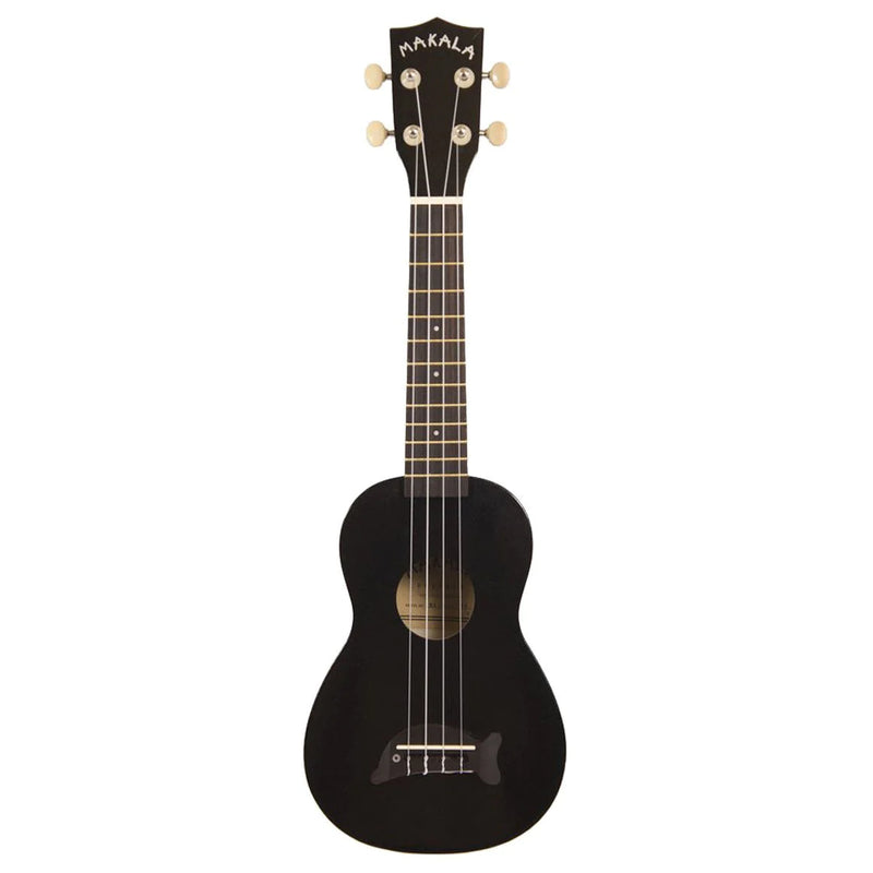 Makala Dolphin Soprano Ukulele Bundle - Black Sparkle