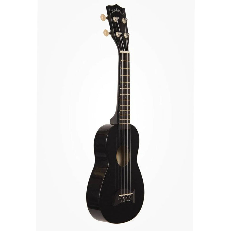 Makala Dolphin Soprano Ukulele Bundle - Black Sparkle