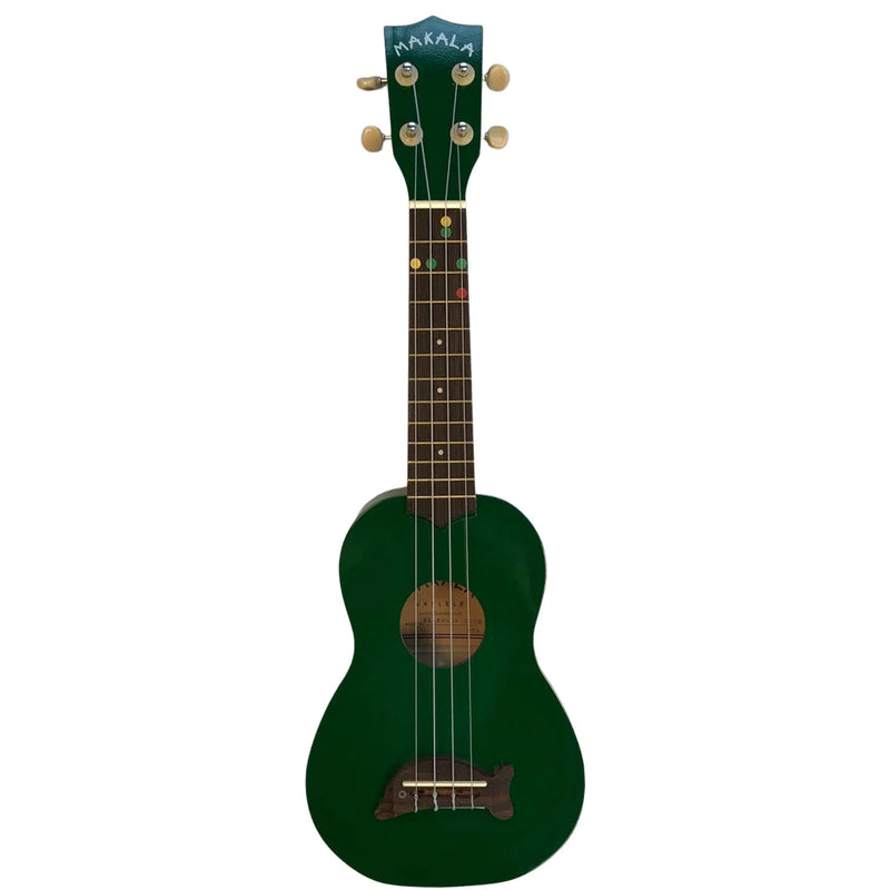 Makala Soprano Dolphin Green Ukulele - Learner Series