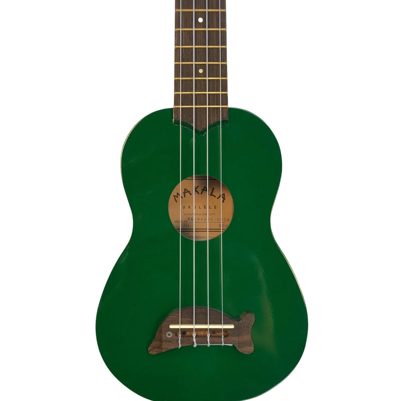 Makala Soprano Dolphin Green Ukulele - Learner Series