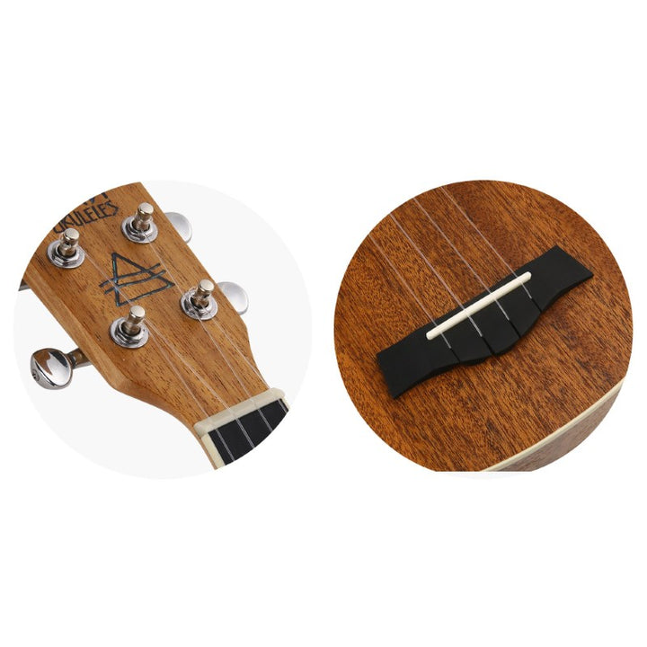 Arcadia Mahogany Soprano Ukulele Bundle - Left Handed - Bondi Ukuleles