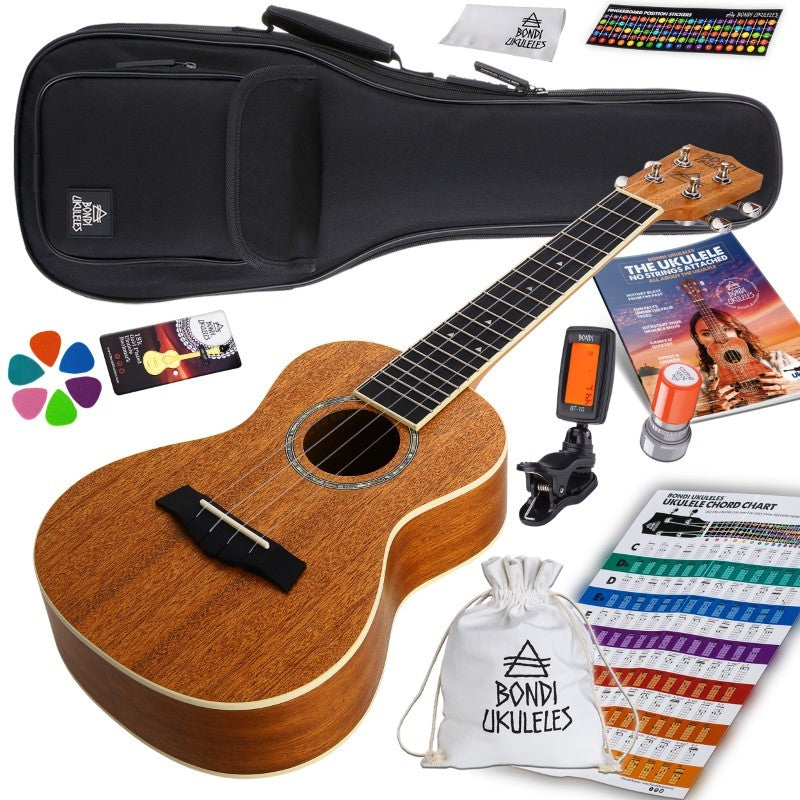 Bondi Starter Kit Arcadia Mahogany Concert Ukulele Bundle