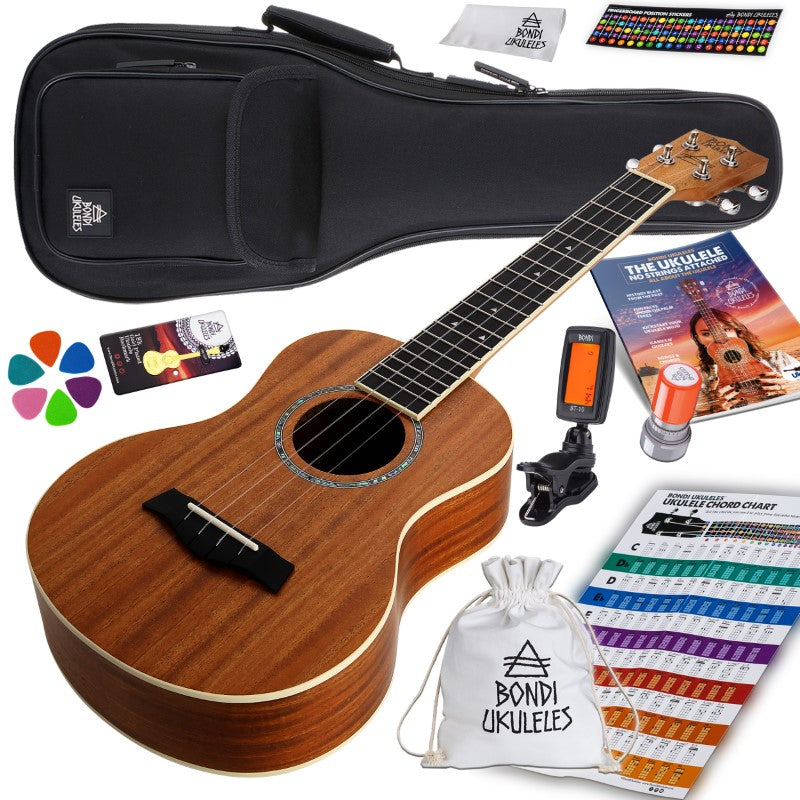 Bondi Starter Kit Arcadia Mahogany Tenor Ukulele Bundle