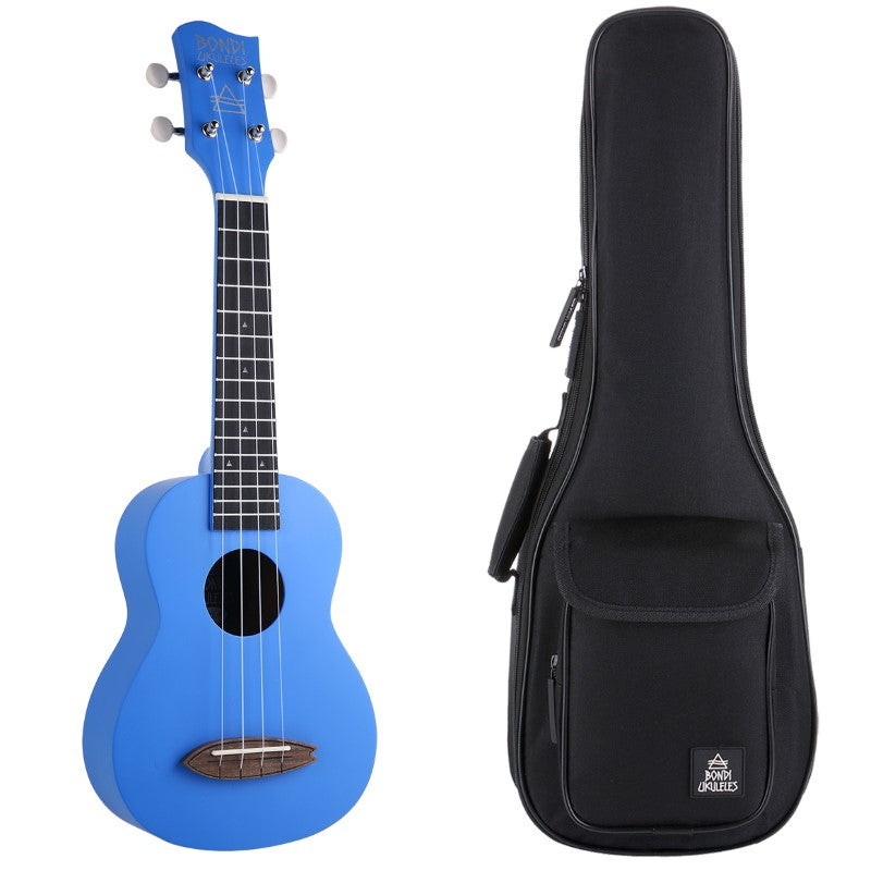 Bondi Surf Soprano Mahogany Ukulele Lit Kit Marine Blue