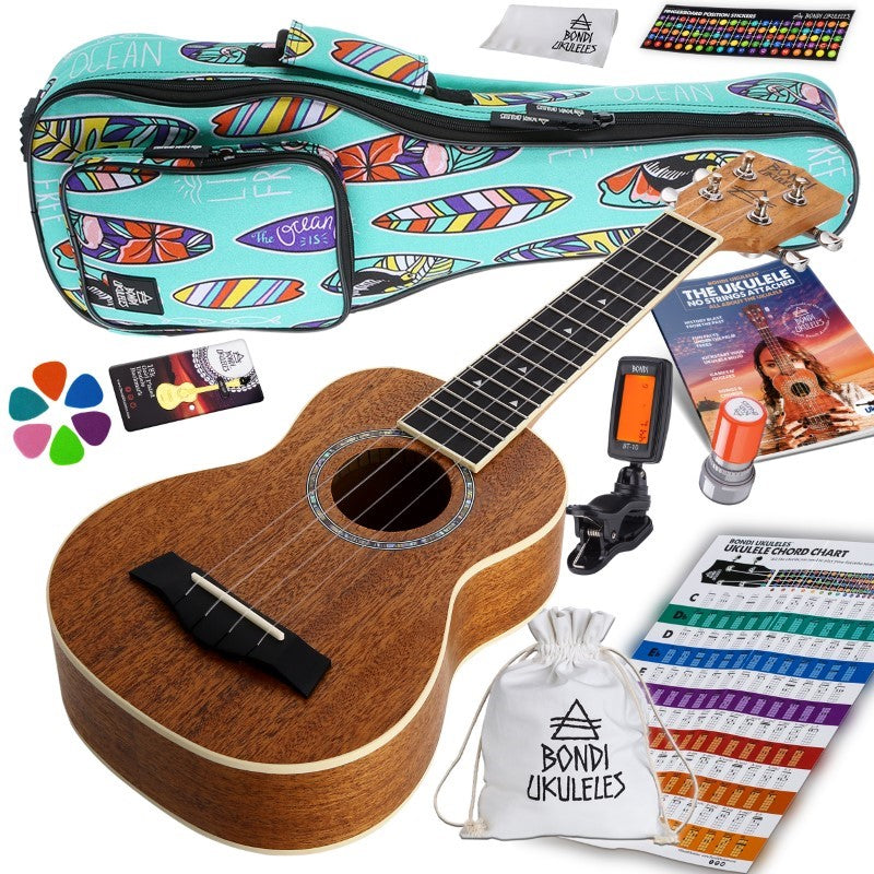 Bondi Starter Kit Arcadia Mahogany Soprano Ukulele Bundle