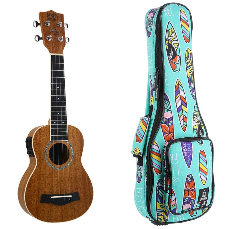 Bondi Arcadia Mahogany Soprano Electric Ukulele Left Handed