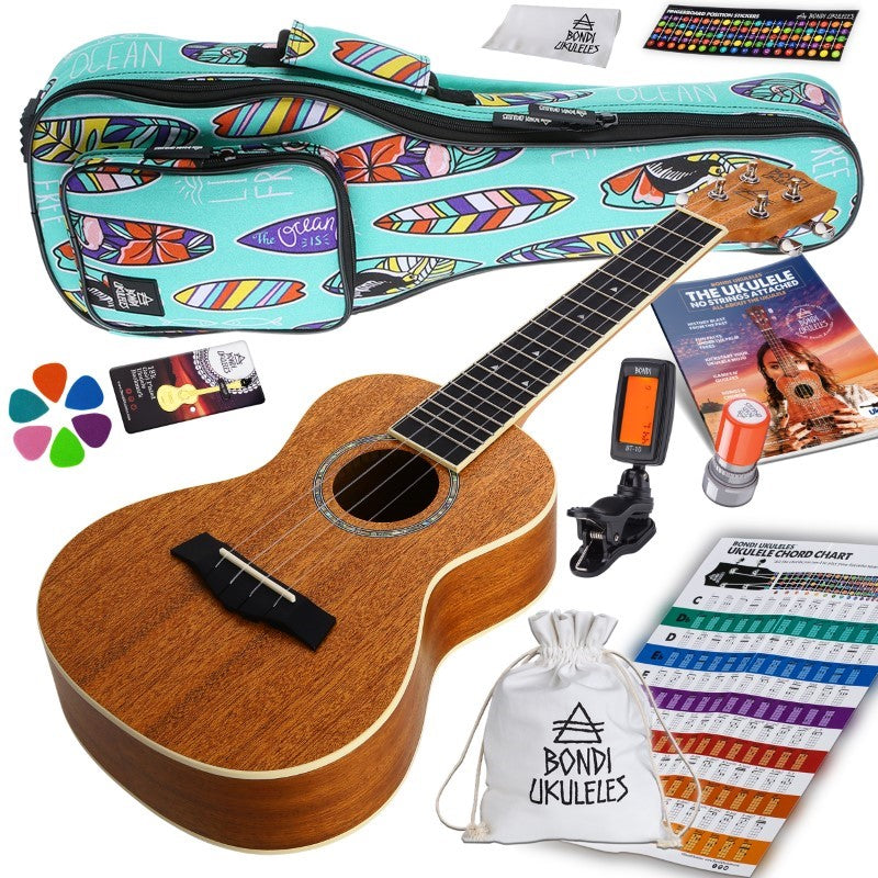 Bondi Starter Kit Arcadia Mahogany Concert Ukulele Bundle