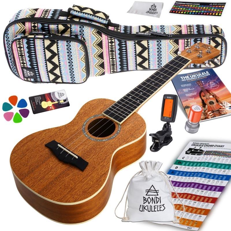 Bondi Starter Kit Arcadia Mahogany Concert Ukulele Bundle