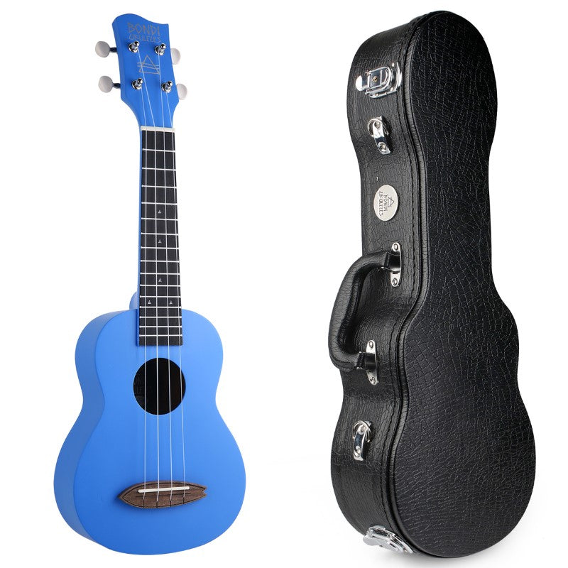 Bondi Surf Soprano Mahogany Ukulele Lit Kit Marine Blue