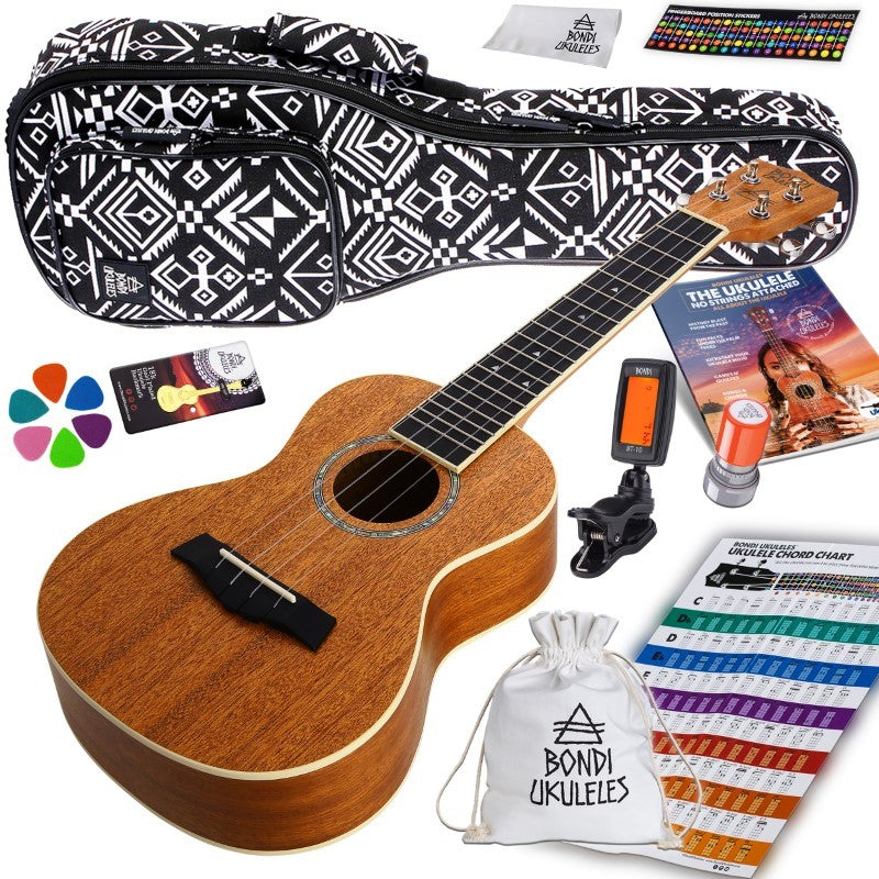 Bondi Starter Kit Arcadia Mahogany Concert Ukulele Bundle