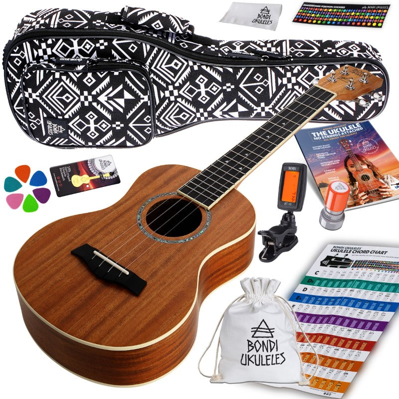 Bondi Starter Kit Arcadia Mahogany Tenor Ukulele Bundle