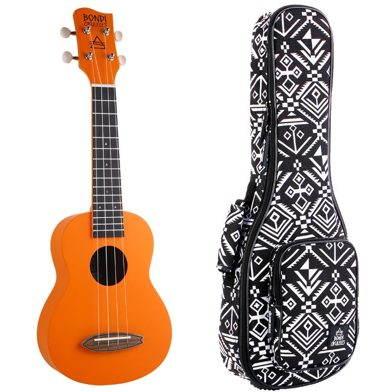 Bondi Surf Soprano Mahogany Ukulele Lit Kit Fire Mojito