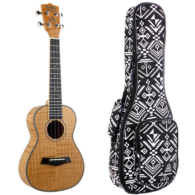 Bondi Tiger Oak Concert Ukulele Left-Handed
