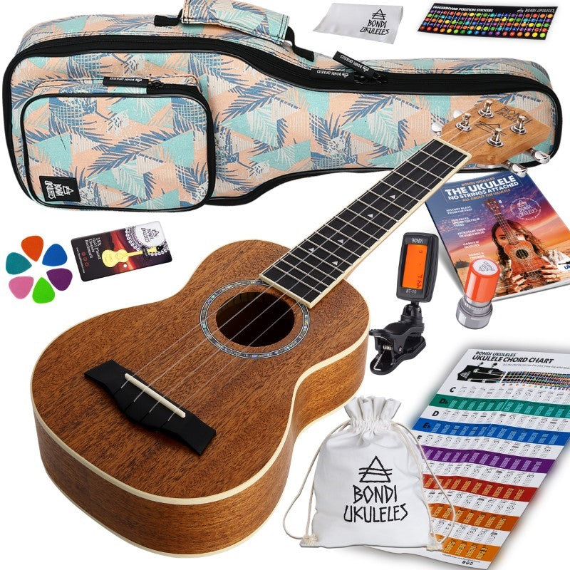 Bondi Starter Kit Arcadia Mahogany Soprano Ukulele Bundle