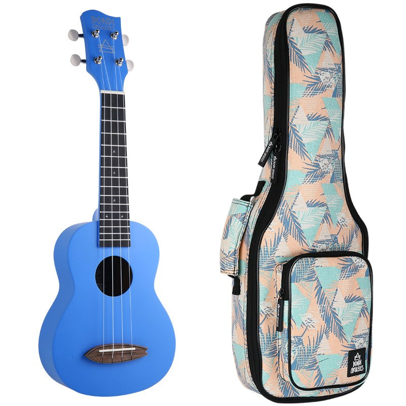 Bondi Surf Soprano Mahogany Ukulele Lit Kit Marine Blue