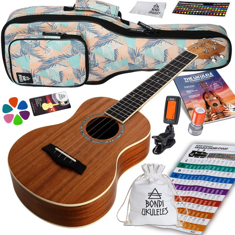 Bondi Starter Kit Arcadia Mahogany Tenor Ukulele Bundle